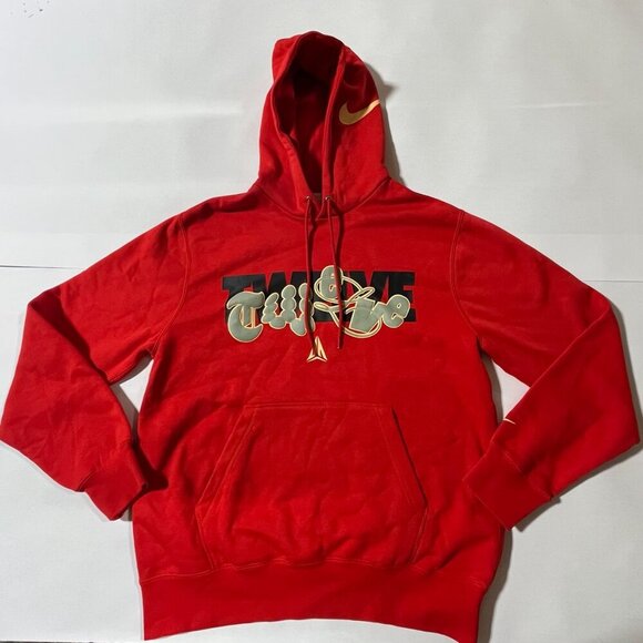 NEW with Tag Ja Men's Fleece Basketball Hoodie in University Red/Celestial Gold - Picture 7 of 7